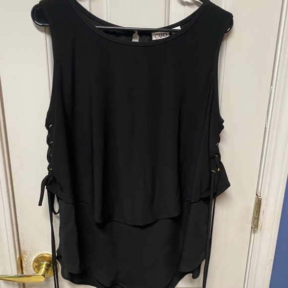 Cato Woman Black Sleeveless Women's Top size L - Picture 1 of 8